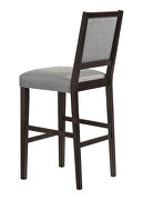 Gray fabric upholstery open back bar stools with footrest (set of 2) by Coaster additional picture 5