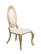 Kendall contemporary gold dining chair by Coaster additional picture 4