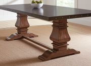 Mapleton rustic amber dining table by Coaster additional picture 2