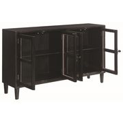 Transitional black accent cabinet / server / display by Coaster additional picture 2