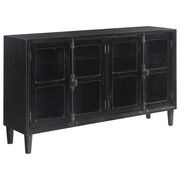 Transitional black accent cabinet / server / display by Coaster additional picture 3