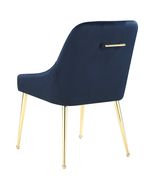 Modern dark ink blue dining chair by Coaster additional picture 2