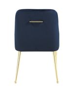 Modern dark ink blue dining chair by Coaster additional picture 3