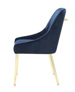Modern dark ink blue dining chair by Coaster additional picture 4