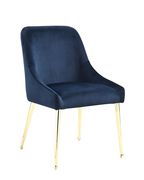 Modern dark ink blue dining chair by Coaster additional picture 5