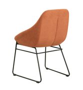 Persimmon and matte black dining chair by Coaster additional picture 2