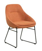 Persimmon and matte black dining chair by Coaster additional picture 6