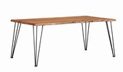 Industrial natural acacia solid wood dining table by Coaster additional picture 6