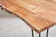 Industrial natural acacia solid wood dining table by Coaster additional picture 7