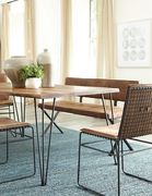 Industrial natural acacia solid wood dining table by Coaster additional picture 2