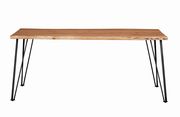Industrial natural acacia solid wood dining table by Coaster additional picture 5