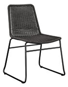 Brown rattan upholstery dining chairs (set of 2) by Coaster additional picture 2