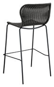 Brown rattan upholstery bar stools with footrest (set of 2) by Coaster additional picture 5