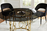Smoked beveled glass top dining table additional photo 2 of 2
