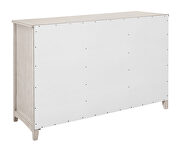 3-drawer rectangular server with adjustable shelves natural and rustic off white by Coaster additional picture 3
