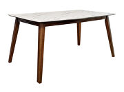 Solid hardwood construction dining table by Coaster additional picture 2