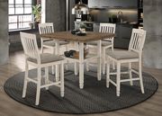 Nutmeg / rustic cream counter height table by Coaster additional picture 2