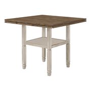 Nutmeg / rustic cream counter height table by Coaster additional picture 4