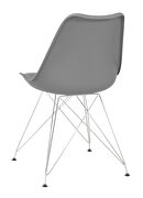 Gray fabric dining chair by Coaster additional picture 3