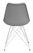Gray fabric dining chair by Coaster additional picture 6