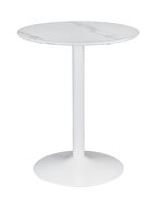 Faux marble paper round counter table by Coaster additional picture 2