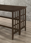 Transitional counter height dining table asian wood by Coaster additional picture 3