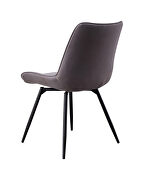 Swivel dining chair in gray by Coaster additional picture 4