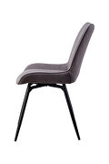 Swivel dining chair in gray by Coaster additional picture 5