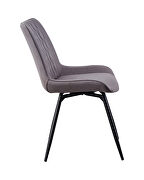 Swivel dining chair in gray by Coaster additional picture 6