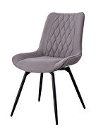 Swivel dining chair in gray by Coaster additional picture 8