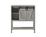 Weathered wood look bar cabinet by Coaster additional picture 4