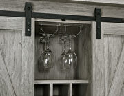 Weathered wood look bar cabinet by Coaster additional picture 6