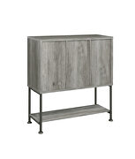 Weathered wood look bar cabinet by Coaster additional picture 8