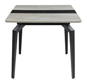 Gray ceramic and sandy black rectangular dining table by Coaster additional picture 4