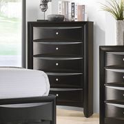 Glossy black wood finish casual style bed by Coaster additional picture 7