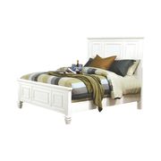 White veneer classic king size bed by Coaster additional picture 2