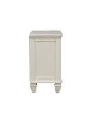 Three-drawer white nightstand with tray by Coaster additional picture 3