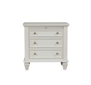 Three-drawer white nightstand with tray by Coaster additional picture 6
