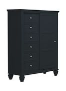 Black door dresser with concealed storage by Coaster additional picture 2