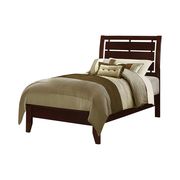 Merlot wood casual style bed additional photo 2 of 8