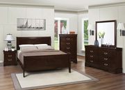Cappuccino sleigh bed in twin with optional case goods additional photo 4 of 9