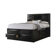 Contemporary storage bed with built-in bookshelf by Coaster additional picture 2