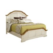 Panel bed with shutter detail in light cream by Coaster additional picture 4