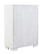 Pier white wood bed with rail seating and lights additional photo 3 of 9