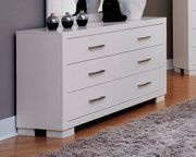 6 Drawer Dresser in white finish by Coaster additional picture 3
