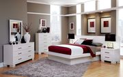 Pier bed with rail seating and lights in white by Coaster additional picture 2