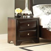 Transitional cappuccino two-drawer nightstand by Coaster additional picture 2