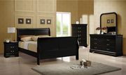 Black sleigh twin bed set by Coaster additional picture 2