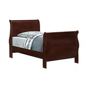 Kids red brown sleigh twin bed w/ optional case goods by Coaster additional picture 6