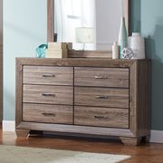 Transitional design natural oak king bed by Coaster additional picture 5